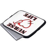 NURVLEBEN LAPTOPSCHUTZHÜLLE (Vorne Knopf)