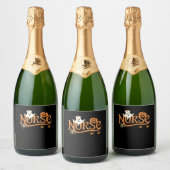 Nurween Niedlich Ghost und Pumpkin Essential T Schaumweinetikett (Flaschen)