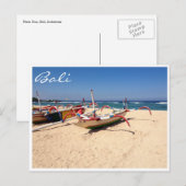 Nusa dua Boote Postkarte (Vorne/Hinten)