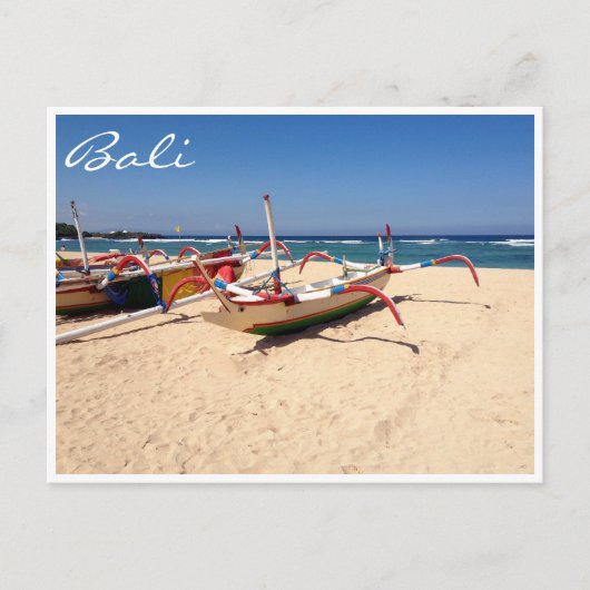 Nusa dua Boote Postkarte (Vorderseite)