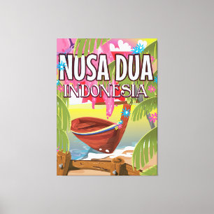 Nusa Dua Indonesia Reiseplakat Leinwanddruck