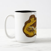 Nusa Ina (Mutterinsel) Zweifarbige Tasse (Links)