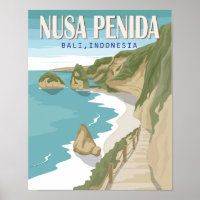 Nusa Penida Beach Bali Indonesien Vintag