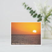 Nusa Penida Golden Sunset Postcard Feiertagspostkarte (Stehend Vorderseite)