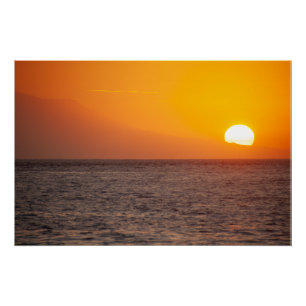 Nusa Penida Goldener Sonnenuntergang Bali Kunstpos Poster