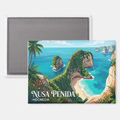 Nusa Penida Indonesien Magnet (Vorderseite/Rückseite)