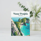 Nusa Penida Indonesien Postkarte (Stehend Vorderseite)