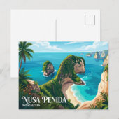 Nusa Penida Indonesien Postkarte (Vorne/Hinten)