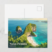 Nusa Penida Indonesien Postkarte (Vorne/Hinten)
