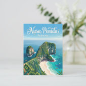 Nusa Penida Indonesien Postkarte (Stehend Vorderseite)