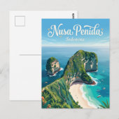 Nusa Penida Indonesien Postkarte (Vorne/Hinten)
