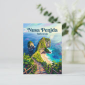 Nusa Penida Indonesien Postkarte (Stehend Vorderseite)