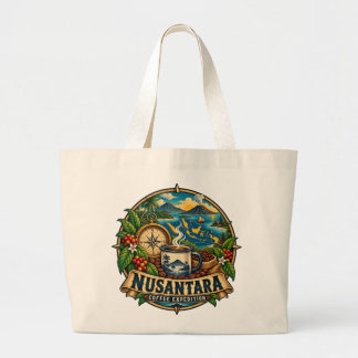 Nusantara-Kaffee-Expedition Vintage indonesische K Jumbo Stoffbeutel
