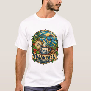 Nusantara-Kaffee-Expedition Vintage indonesische K T-Shirt