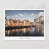 Nusfjord Lofoten Island Postkarte (Vorderseite)