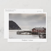 Nusfjord Lofoten Norwegen Postkarte (Vorne/Hinten)