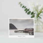Nusfjord Lofoten Norwegen Postkarte (Stehend Vorderseite)