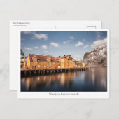 Nusfjord Lofoten Postkarte (Vorne/Hinten)