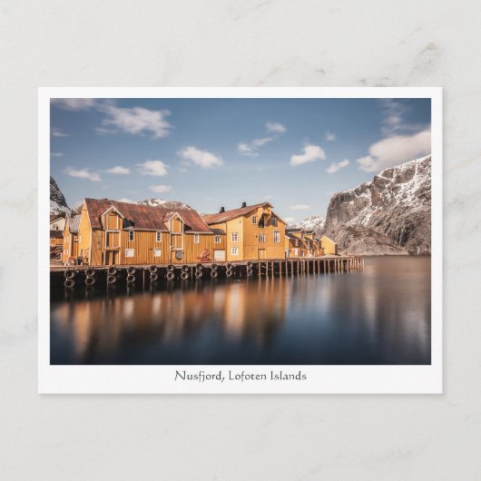 Nusfjord Lofoten Postkarte (Vorderseite)