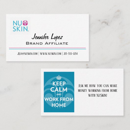 NuSkin Visitenkarte (Vorne/Hinten)