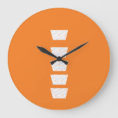 Nuspine-Akrylwand-Uhr Große Wanduhr (Vorderseite)