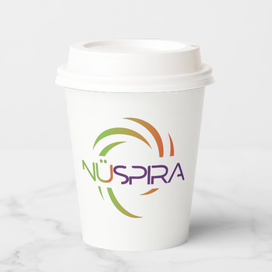 NüSpira 8oz Paper Cup Pappbecher (Vorderseite)