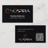 NuSpira Black Business Card Visitenkarte (Vorne/Hinten)