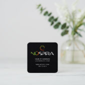 NuSpira Business Card Quadratische Visitenkarte (Stehend Vorderseite)