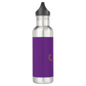 NuSpira Lila Stainless Steal Water Flasche Edelstahlflasche (Links)