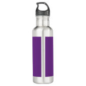NuSpira Lila Stainless Steal Water Flasche Edelstahlflasche (Rückseite)