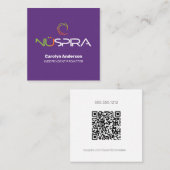 NuSpira Lila Visitenkarte (Vorne/Hinten)