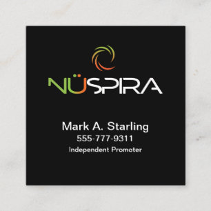 NuSpira QR Code Square Business Card Quadratische Visitenkarte