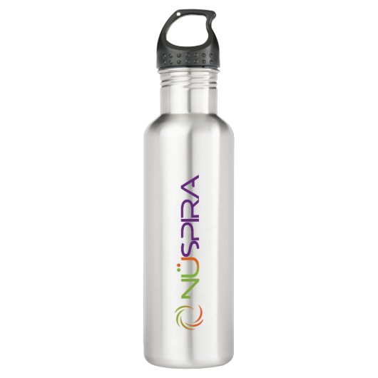 NuSpira Stainless Steal Water Flasche Edelstahlflasche (Vorderseite)