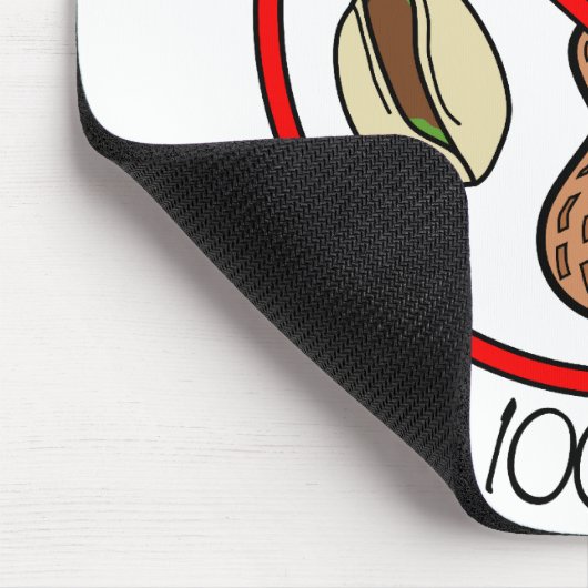 Nuss 100% frei (Baum-Nüsse u. Erdnüsse) Mousepad (Ecke)