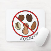 Nuss 100% frei (Baum-Nüsse u. Erdnüsse) Mousepad (Mit Mouse)
