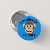Nuss-Allergie-Alarm Button (Vorne & Hinten)