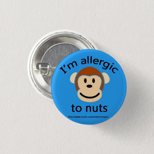 Nuss-Allergie-Alarm Button (Vorne & Hinten)