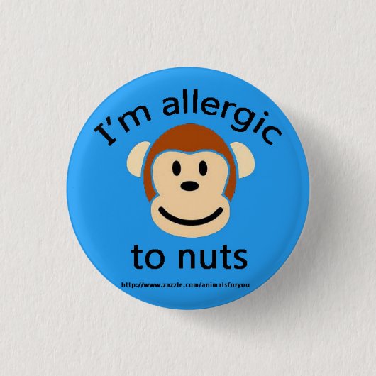Nuss-Allergie-Alarm Button (Vorderseite)