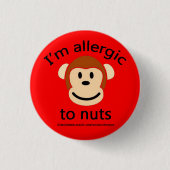 Nuss-Allergie-Alarm Button (Vorderseite)