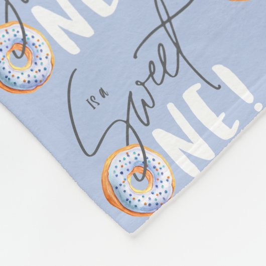 Nuss ein 1. Geburtstag Party" Fleecedecke (Ecke)