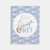 Nuss ein 1. Geburtstag Party" Fleecedecke (Vorderseite)