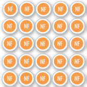 Nuss-freie Aufkleber (Vorderseite)