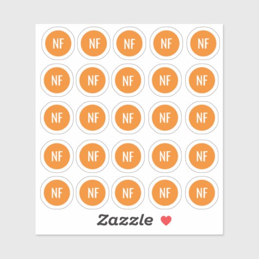 Nuss-freie Aufkleber (Blatt)