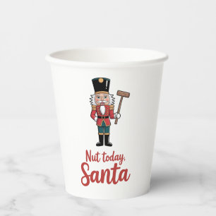 Nuss Heute Santa Lustiger Nussknacker Weihnachten Pappbecher