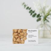 Nuss-Lieferanten-Visitenkarte Visitenkarte (Stehend Vorderseite)