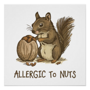 Nussallergiker Poster