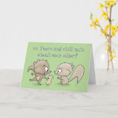 Nussartige Karte (Gelbe Blume)