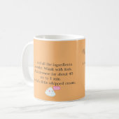 Nussartige kleine Kuchen-Tasse Kaffeetasse (Vorderseite Links)