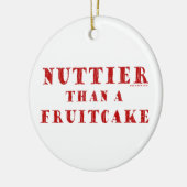 Nussartiger als ein Fruchtkuchen Keramik Ornament (Links)