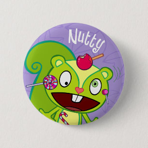 Nussartiger niedlicher Knopf Button